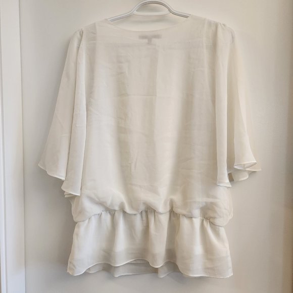 RW&Co White Flowy-Arm Blouse - Picture 3 of 4